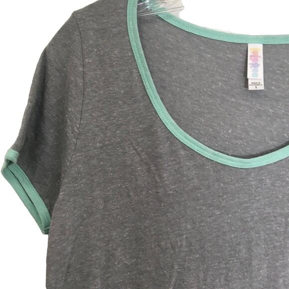 NWT LuLaRoe Classic T Shirt Top Color Block Flowy Scoop-Neck Short Sleeve Small - Picture 9 of 11
